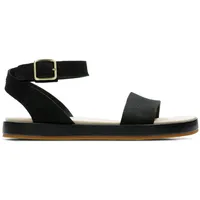 CLARKS Damen Botanic Ivy Riemchensandalen Schwarz (Black Nubuck)