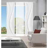 VISION S Schiebegardine VISION S "LAURINA 3er SET" Gr. 1, grau, B:60cm H:260cm, Polyester, Gardinen, Schiebevorhang Digidruck 3er Set LAURINA