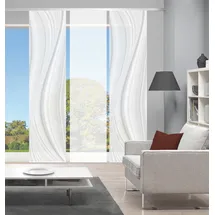 VISION S Schiebegardine VISION S "LAURINA 3er SET" Gr. 1, grau, B:60cm H:260cm, Polyester, Gardinen, Schiebevorhang Digidruck 3er Set LAURINA