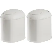 MetroDecor Kosmetikeimer 2er Set 17,8 l Hellgrau