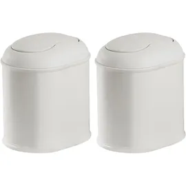 MetroDecor Kosmetikeimer 2er Set 17,8 l Hellgrau
