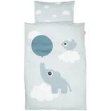 Done by Deer Junior Int Elphee Spannbettlaken - Blue - One Size