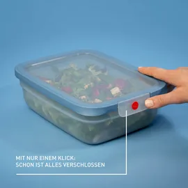 Emsa Frischhaltedose rechteckig blau 20,19 cm x 25,97 cm x 8,5 cm 2,3 l
