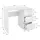 ML-Design Schreibtisch mit 3 Schubladen, 90x76x50 cm, Weiß, Hochglanz, viel Stauraum, Arbeitstisch Bürotisch Computertisch Homeoffice