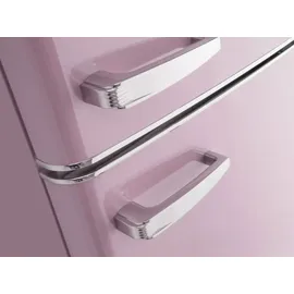 Amica KGC 15636 P Retro-Kühl-Gefrierkombination (206 l, 1440 mm hoch, Rosa)