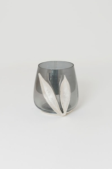 Holländer Vase TORRENTE KLEIN Aluminium silber