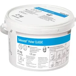 ECOLAB Desinfektionsmittel Sekusept CLASSIC, Pulver SSC8 , 1 Karton = 4 Eimer à 2 kg