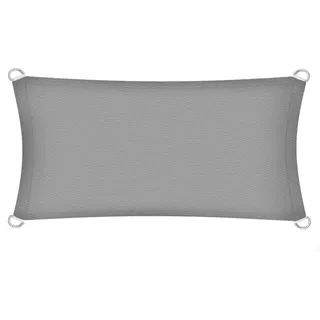 Estexo Sonnenschutzsegel Sonnendach Sonnenschutz UV-Schutz HDPE Grau 2x4m (Rechteck)