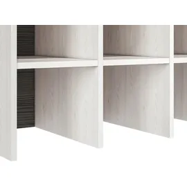 Feldmann-Wohnen Blanco 80 x 42 x 50 cm weiß grau / grau