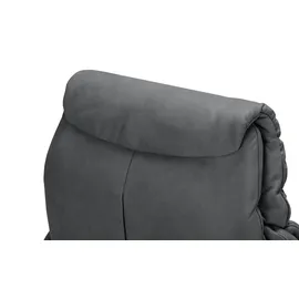 HIMOLLA Relaxsessel 4217 Leder 96 x 107 x 91 cm Grau mit Kopfteil