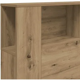 vidaXL Kopfteil mit Ablagen Artisan-eiche 180x18,5x102,5 cm