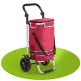 Juskys 3in1 Einkaufstrolley - 56 L Kapazität - Rot
