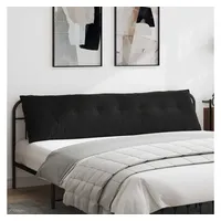 vidaXL Rückenkissen 200 x 50 x 0 cm schwarz 1-tlg.