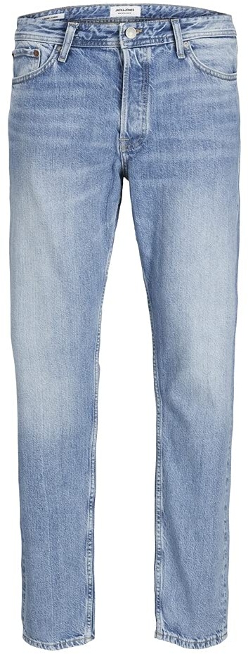 JACK & JONES Straight Leg Jeans Loose Fit Relaxed Denim Vintage Style mit Knopfleiste JJICHRIS JJORIGINAL, Farben:Blau,Größe Jeans:W29 L32,Z - Länge L30/32/34/36/38:L32