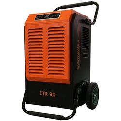 Comedes Bautrockner Luftentfeuchter ITR 90, für 75 m3 Räume, Entfeuchtung 90,00 l/Tag, Entfeuchtungsleistung bis zu 90 Liter am Tag orange|schwarz