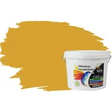 RyFo Colors Fassadenfarbe Silikonharz Fassadenfarbe Currygelb 3l, 1 L ca. 6 m2, Wasserabweisend, diffusionsfähig, schützt vor Schmutz, Algen, Pilzen gelb