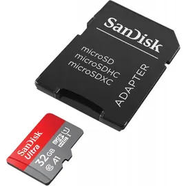 SanDisk Ultra microSD UHS-I U1 A1 120 MB/s + SD Adapter 32 GB