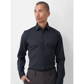 Boss Slim Fit Businesshemd aus Feintwill mit Stretch-Anteil, Black, 40