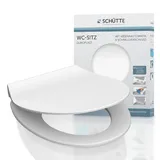 Schütte WC-Sitz Slim White Duroplast mit Absenkautomatik Schnellverschluss