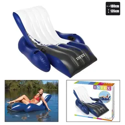 Intex: Aufblasbarer Schwimm-Recliner - 180 x 135 cm