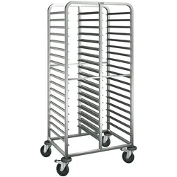 B.PRO RWR 162, Regalwagen aus rostfreiem Edelstahl mit stahlverzinkten Rollen, fahrbar