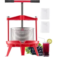 Vevor Obstweinpresse Obstmühle Apfelmühle (9 L), Edelstahlkorb mit dreieckiger