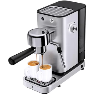 WMF Lono Espressomaschine Siebträger 1350 Watt weiß + Milchaufschäumer