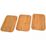 Gräwe 231.3 3er Set, Frühstücksbrettchen aus Bambus,