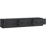 vidaXL Moderner TV-Schrank Lowboard 147 x 34,5 x 27 cm Schwarz Holzwerkstoff