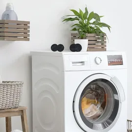 Relaxdays Waschball 4er Set, schwarz