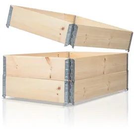 BigDean Hochbeet 120 x 80 x 60 cm Beige