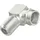 Hama SAT-Adapter F-Stecker - F-Kupplung 90° 0,5 m Silber