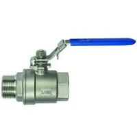 Riegler Edelstahlkugelhahn, 2-teilig, Innen-/Außengewinde, G 1 1/4, DN 32