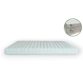 Naturmatratze 80-200x200 cm - Bio Matratze mit Härtegradwahl, geborgenschlafen, 15 cm hoch, (Latexmatratze Bio 140x200 - Punktelastisch & Nachhaltig, Komfortmatratze aus Naturkautschuk - Atmungsaktiv & Langlebig), Natural Latex Mattress 80x200 cm - Ergonomisch & Atmungsaktiv 200 cm x 200 cm x 15 cm