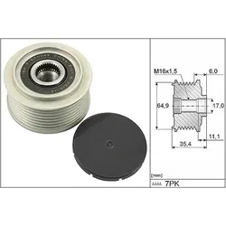 Schaeffler Ina Generatorfreilauf [Hersteller-Nr. 535029410] für Nissan
