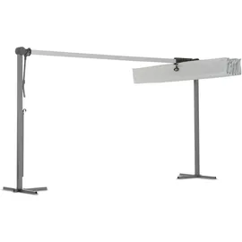 LECO Standmarkise Waved 400 x 250 cm grau