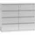 Top e shop Topeshop M8 120 BIEL, Weiß, 8 Schublade(n), Partikelbord, Einfarbig, Modern, Partikelbord - Weiß
