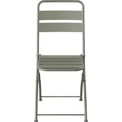 Klappstuhl ESSENTIALS "Breeze", grün, B:43cm H:87,5cm T:54cm, Stahl, Stühle, Bistro Klappstuhl, Metall, grün