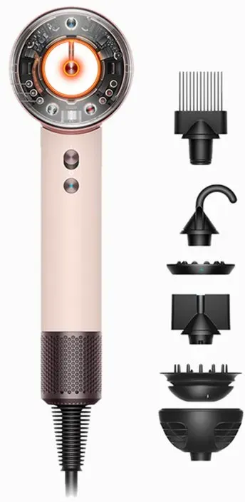 Dyson Supersonic Nural HD16 T3/T4 Ceramic Pink/Rose Gold Haartrockner Curly + Coily 1 St.