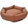 dehner lieblinge Kuschelbett Cora, rund, braun, ca. B75/H19/T75 cm,