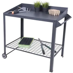 Mobiler Pflanztisch DIANA Blumentisch Gartentisch Ablage Garten Terrasse Tisch