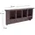 DESIGN DELIGHTS Wandgarderobe Vintage 70 70 x 27 x 11 cm Dunkelbraun