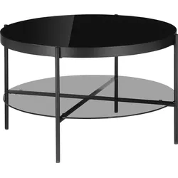 Couchtisch INOSIGN "Glenda", schwarz, B:75cm H:45cm T:75cm, Tische