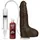 Doc Johnson Bust It Realistischer Spritzdildo Chocolate - Spritzender Penis - Schokolade Braun