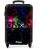 NoBoringSuitcases.com Handgepäck Koffer, Reisekoffer, Reisetasche mit Rollen, Trolley Handgepäck, Koffer Handgepäck, Trolley 55x40x20, Suitcase, Handgepäck 55x40x20 cm (Gaming - Neon-Schwarz)