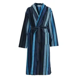 Damella Torekov Robe Blau Muster Baumwolle Medium Damen