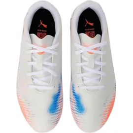 Puma Future 8 Play MG Kinder puma white/puma black/glowing red 31
