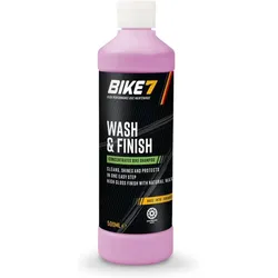 Fahrradzubehör Reinigung Schutz alle Fahrräder - Bike7 Wash & Finish 500ml Einheitsfarbe 0.5 LITER