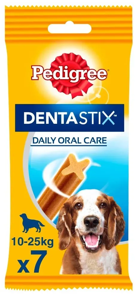 PEDIGREE DentaStix (mittelgroße Rassen) Dental Delikatesse für Hunde 7-tlg. - 180 g (Rabatt für Stammkunden 3%)