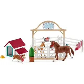 Schleich Horse Club Hannahs Gastpferde mit Hündin Ruby 42458